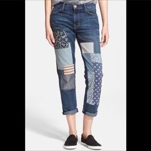Current Elliott The Fling Multi Patchwork Jean’s Size 26